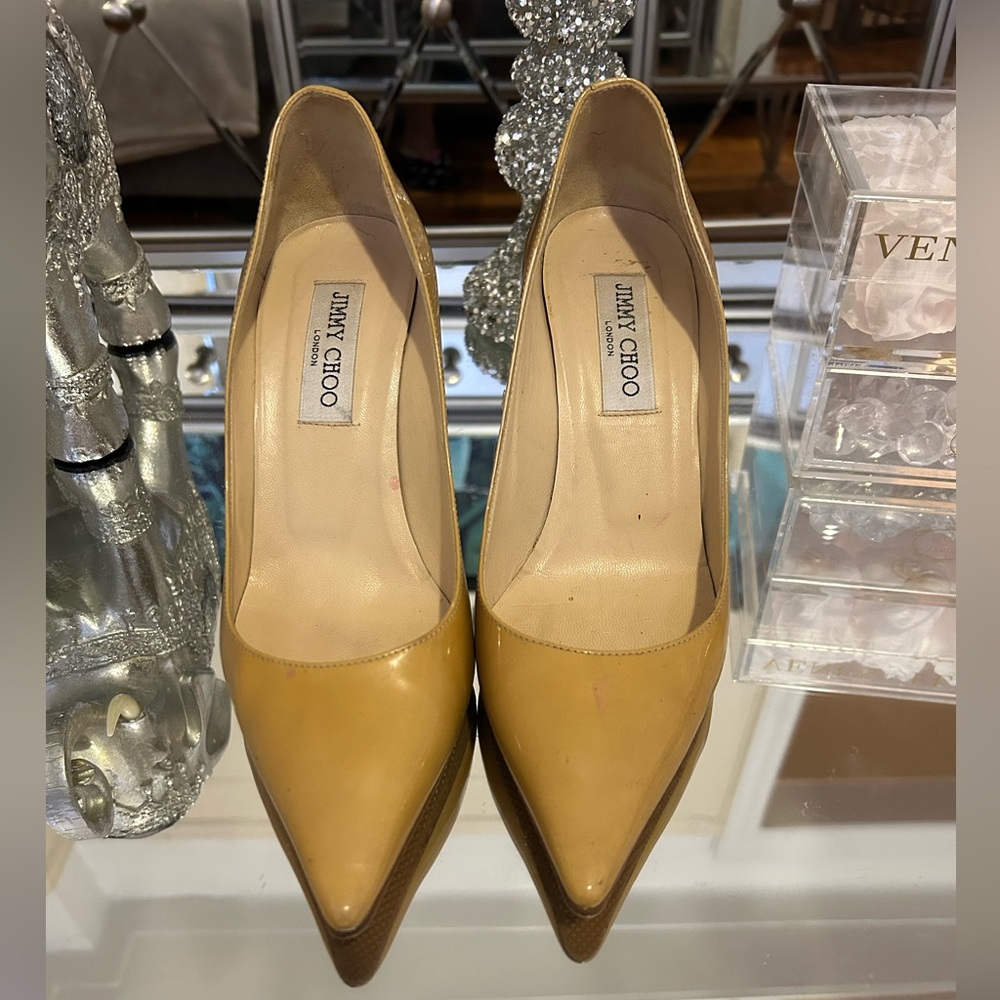 SOLD - Jimmy Choo Heels Nude-Tan Color
